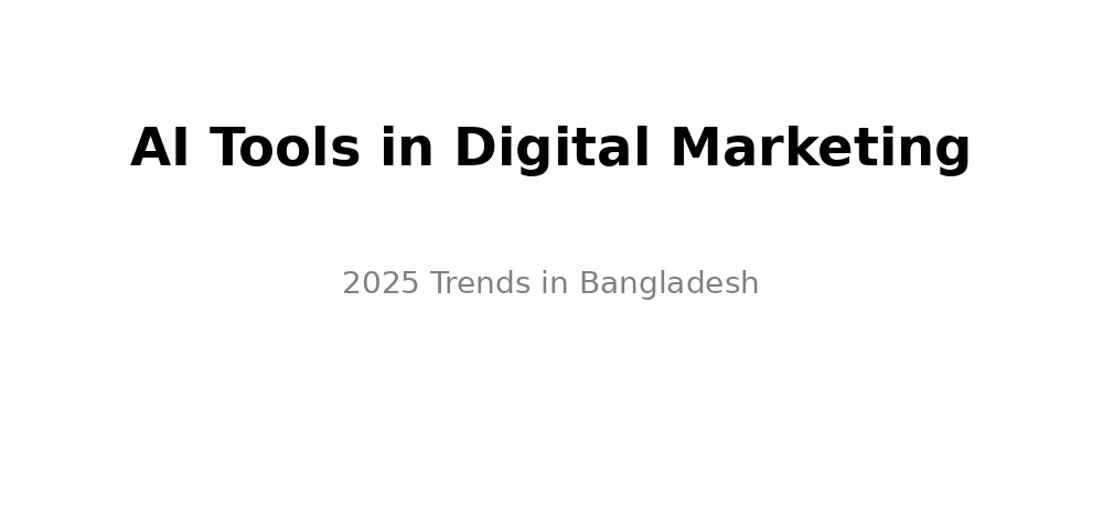 How AI Tools Are Changing Digital Marketing in Bangladesh (2025 Trends)