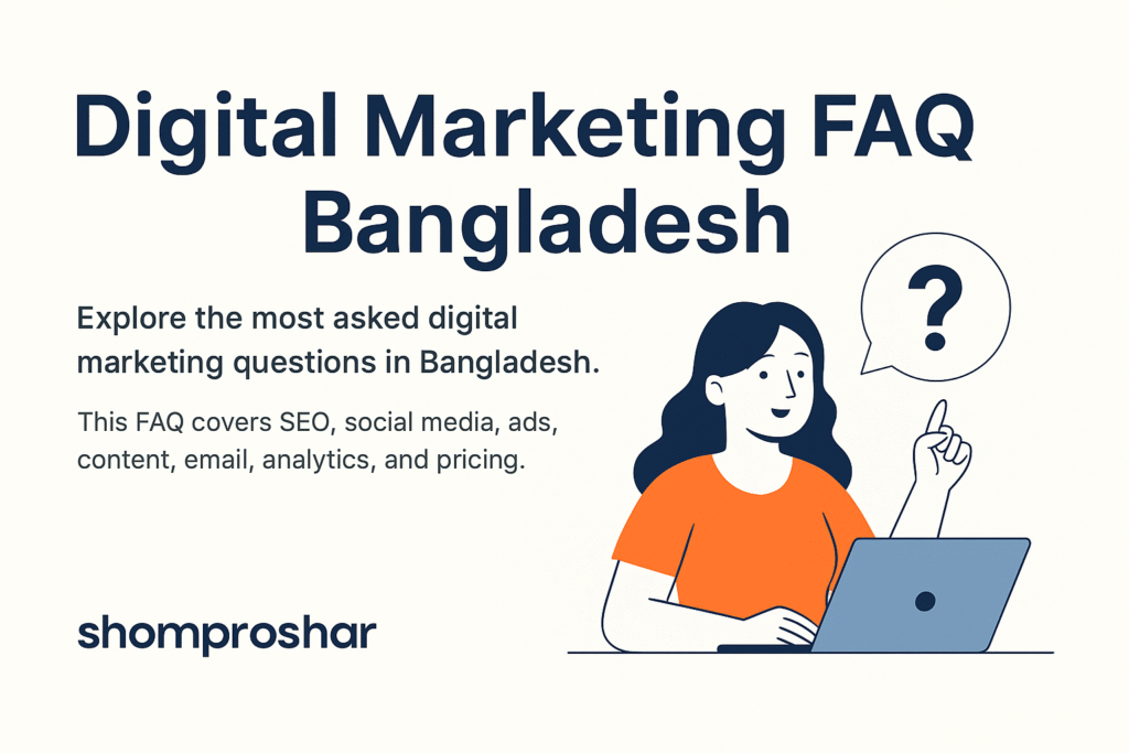 Digital Marketing FAQ Bangladesh – SEO, Social Media, Ads, Pricing