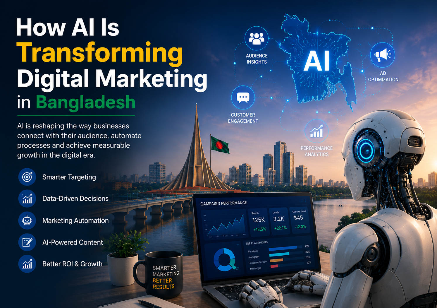 How AI is transforming digital marketing in Bangladesh with automation, analytics and smart advertising