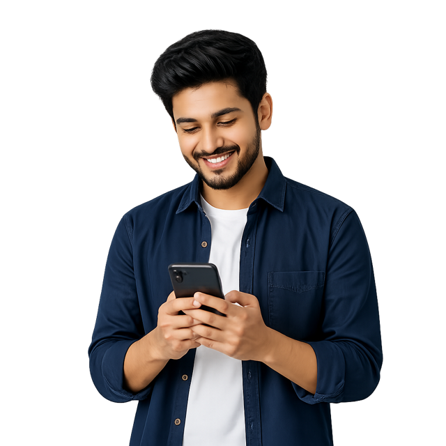 Digital marketing agency expert using smartphone for social media marketing in Bangladesh – Shomproshar